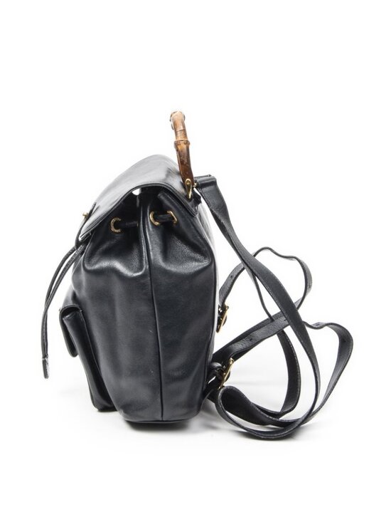 Gucci Mini Bamboo Backpack Navy Calfskin Leather main image 13